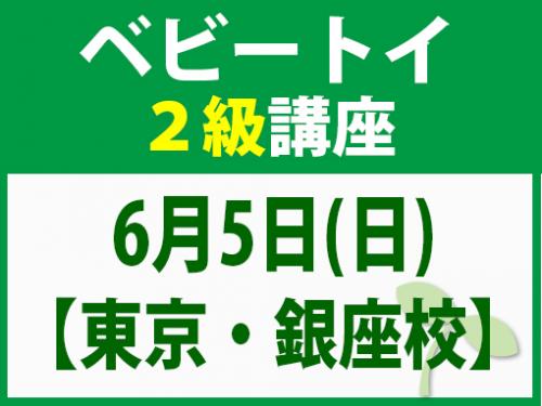 【東京・銀座校】6月5日(日)　ベビートイ・インストラクター2級講座