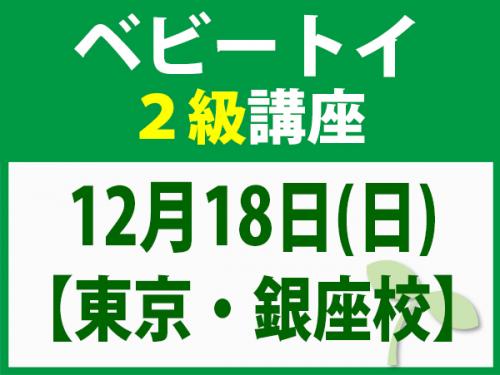 【東京・銀座校】12月18日(日) ベビートイ2級講座