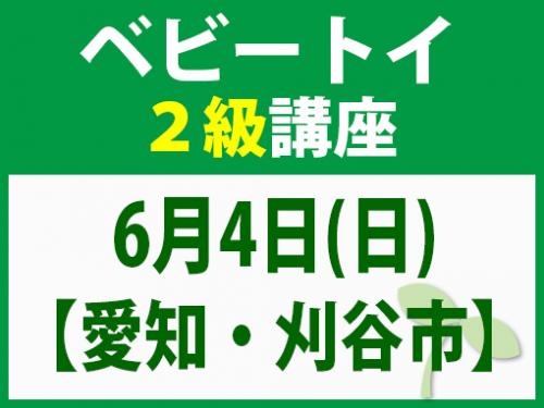 【愛知・刈谷市】6月4日(日) ベビートイ2級講座